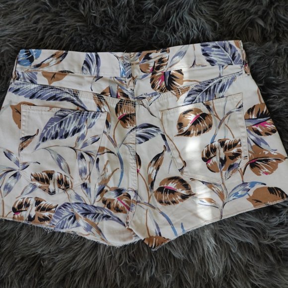 Madewell Khaki Feather Pattern Jean Short 25 - Picture 3 of 3